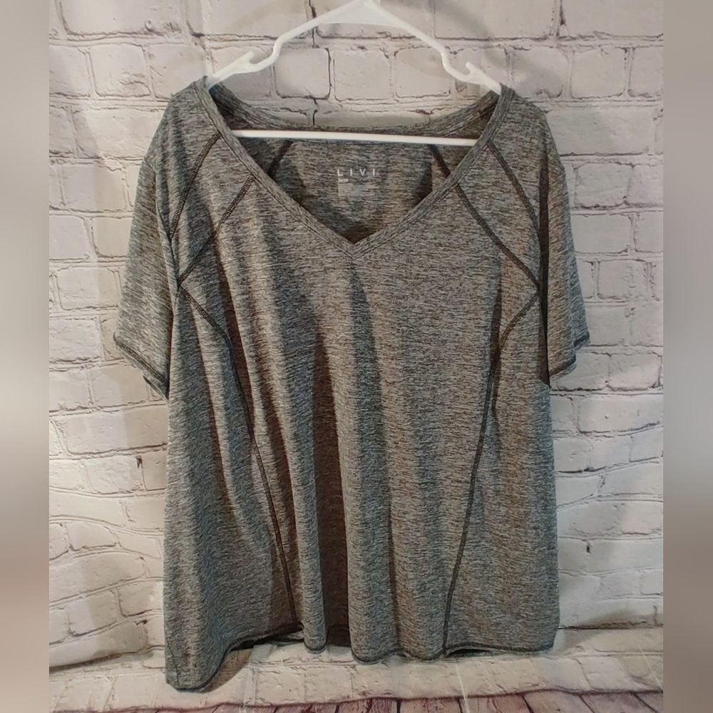 Livi Athletic Plus Top Grey 26/28